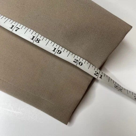 Vintage Kinu by Mitsu 100% Wool Blazer Beige Tan Zipper Detail Size Medium - Picture 9 of 11